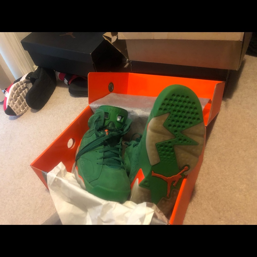 Jordan 6 Gatorade Green worm once